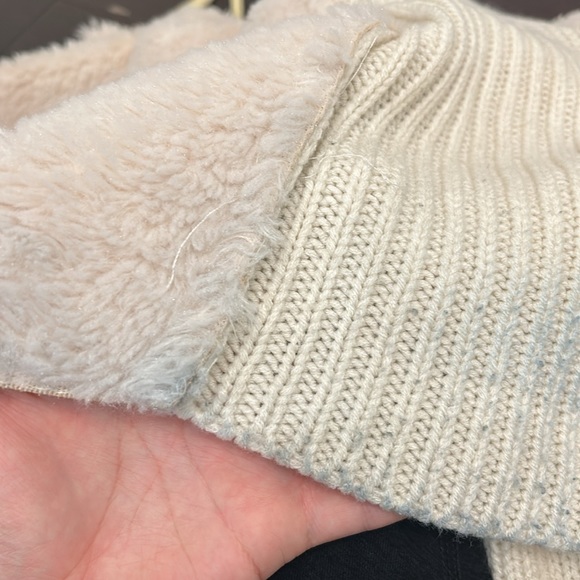 Piperlime Cream Faux Fur Sweater Cardigan Size XS - Picture 14 of 14